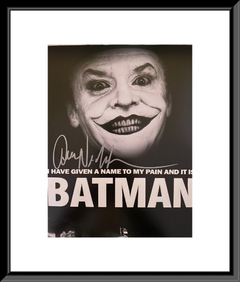 Batman Jack Nicholson Signed Movie Photo - Selling No Reserve!