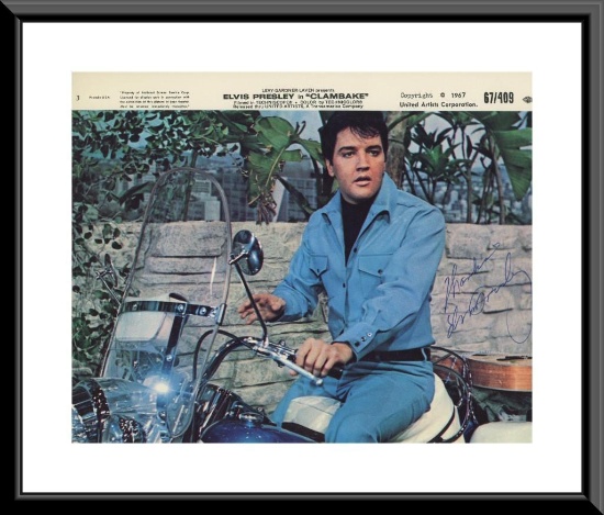 Elvis Presley Signed Clambake Movie Photo GFA Authenticated