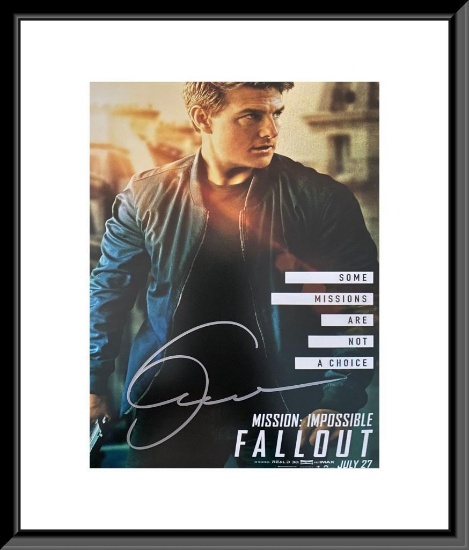 Mission: Impossible - Fallout Tom Cruise Signed Movie Photo - Selling No Reserve!