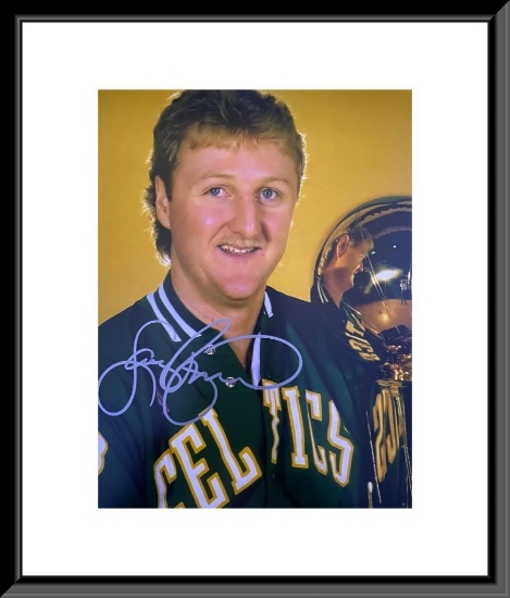 Celtics Larry Bird Signed Photo - Selling No Reserve!