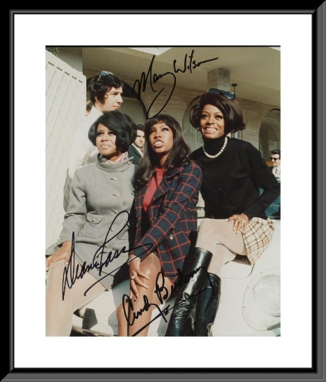 The Supremes Signed Photo GFA Authenticated - Selling No Reserve!