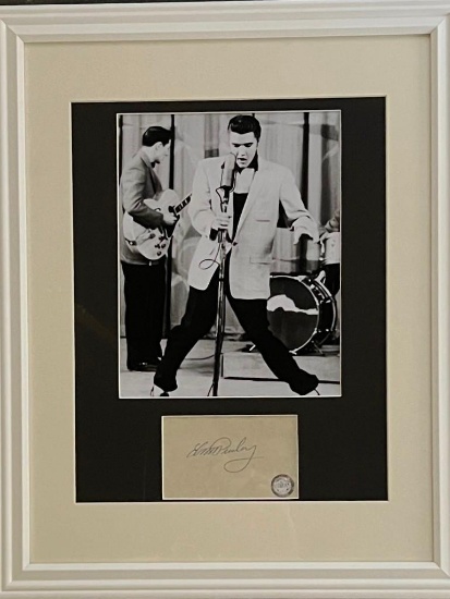 Elvis Presley Original Signature. GFA Authenticated