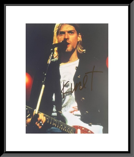 Nirvana Kurt Cobain Signed Photo - Selling No Reserve!