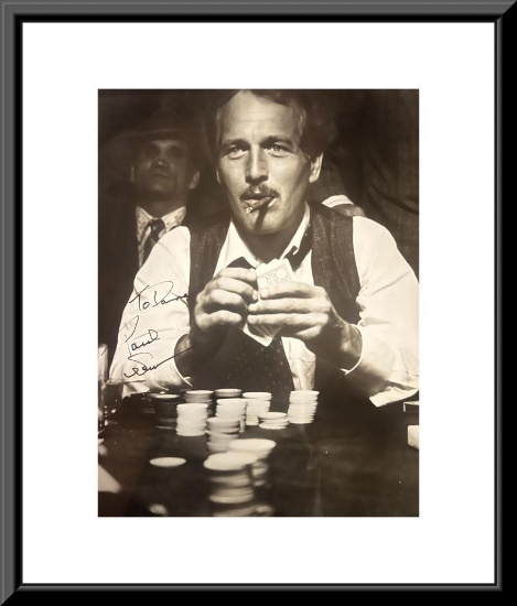 The Sting Paul Newman Signed Movie Photo. GFA Authenticated - Selling No Reserve!