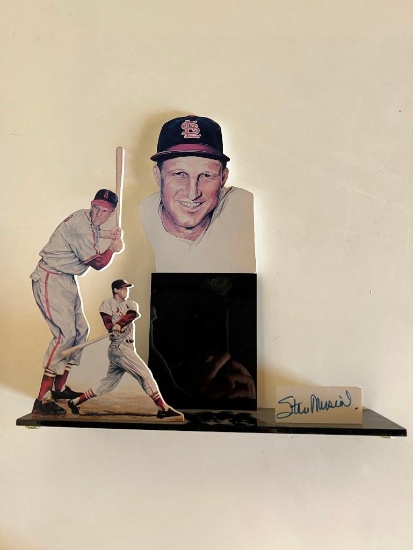 Stan Musial Signed Acrylic Stand - Selling No Reserve!