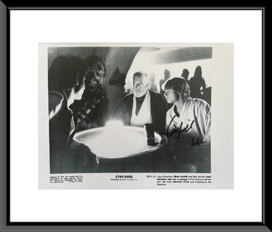 Star Wars Mark Hamill Signed Photo - Selling No Reserve!
