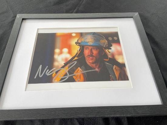 World Trade Center signed movie photo autographed by Nicolas Cage. 8x10 inches- SELLING NO RESERVE!