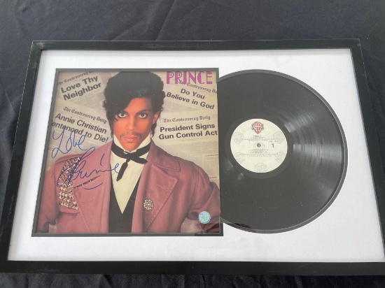 Prince and the Revolution 1981 "Controversy" album autographed by Prince, as: Love Prince. - SELLING