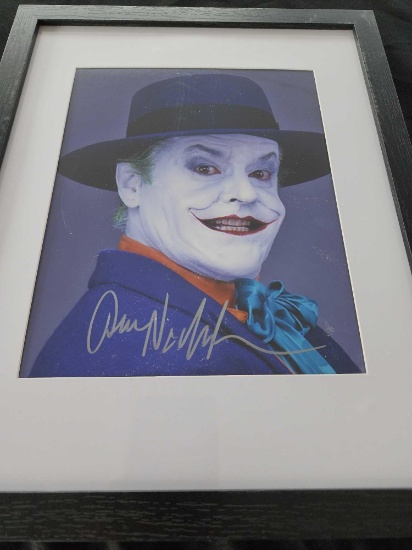 Batman signed movie photo autographed by Jack Nicholson. 8x10 inches- SELLING NO RESERVE!