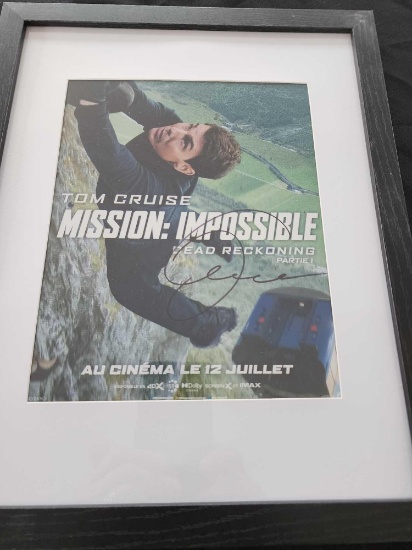 Mission Impossible Dead Reckoning signed movie photo autographed by Tom Cruise. 8x10 inches -