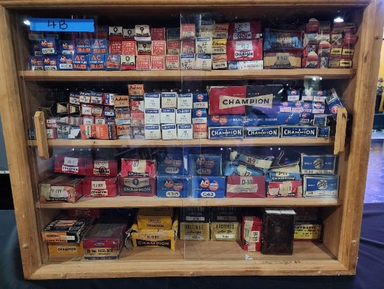 Spark Plug Display Cabinet - SELLING NO RESERVE