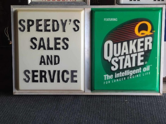 Quaker State Oil Sign - SELLING NO RESERVE