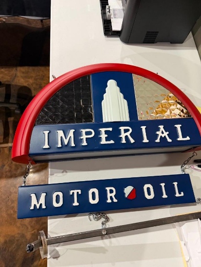 Imperial Motor Oil Sign - SELLING NO RESERVE