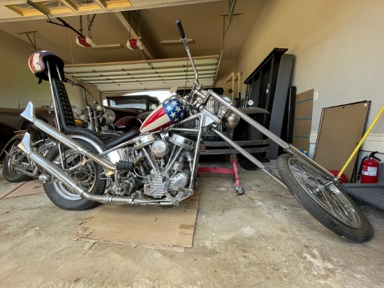 1952 Harley-Davidson Captain America Crash Bike Motorcycle