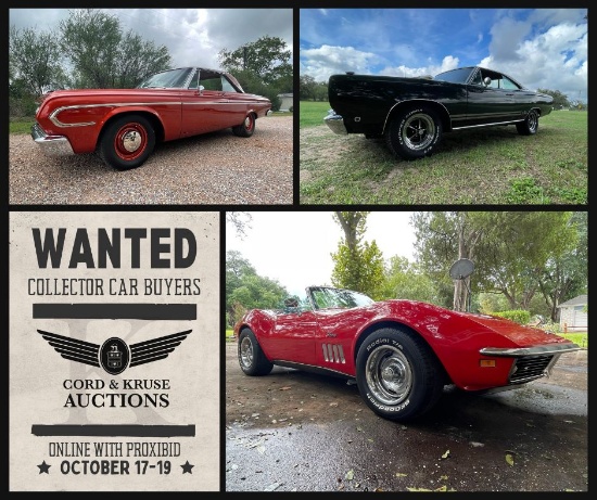 Cord & Kruse's October Online Auction