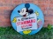 Porcelain Sign Standard Gasoline featuring MIckey Mouse