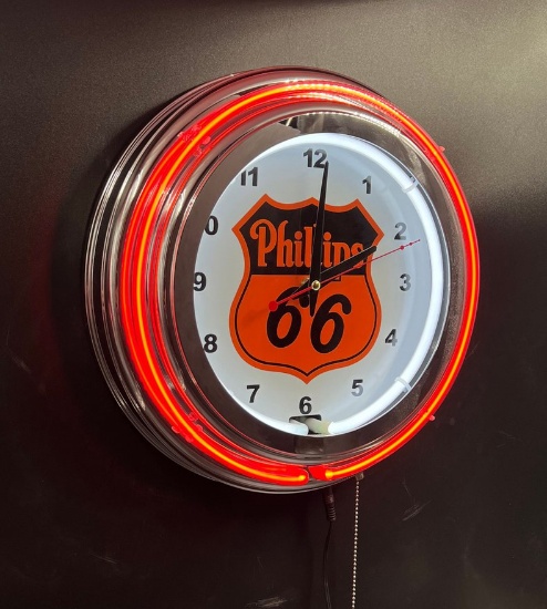 Neon Clock Phillips 66