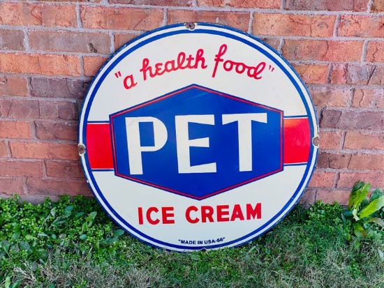 Porcelain Sign Pet Ice Cream