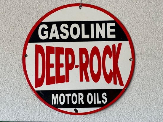 Metal Sign Deep Rock Gasonline | Motor Oils