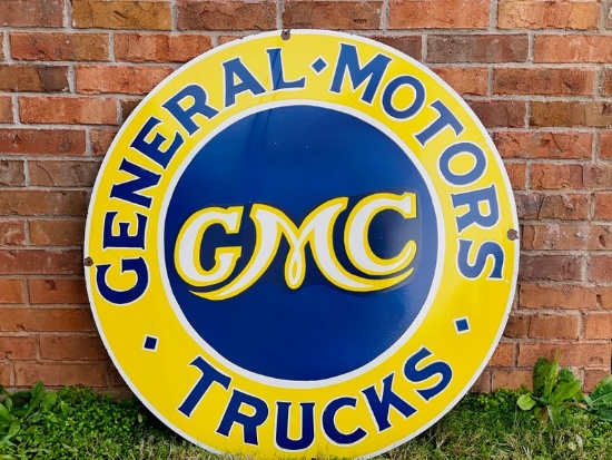 Porcelain Sign General Motors Trucks