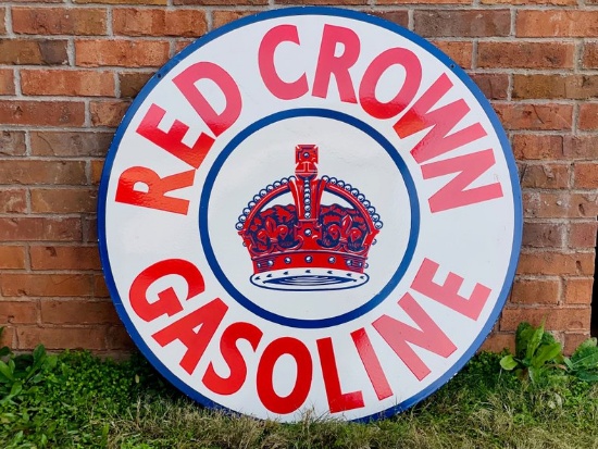 Porcelain Sign Red Crown Gasonline