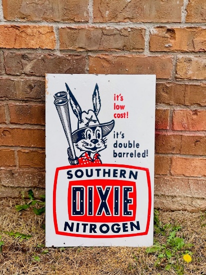 Porcelain Sign Southern Dixie Nitrogen