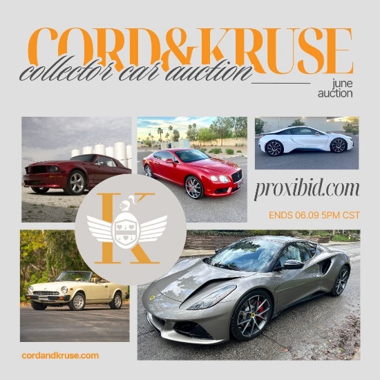 Cord & Kruse: June Online Collector Car Auction