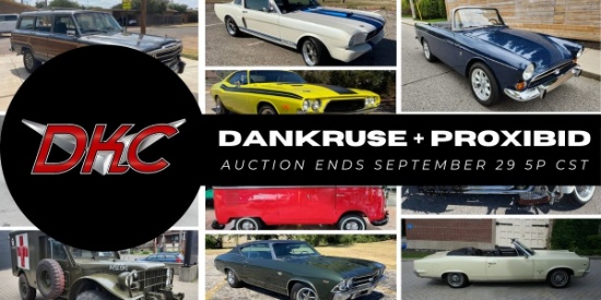 September 2024 Online Collector Car Auction
