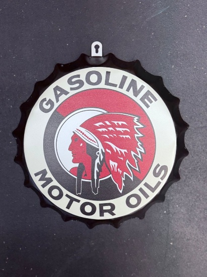 Metal Sign Bottle Cap Indian