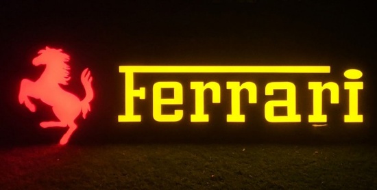 Neon Sign Ferrari