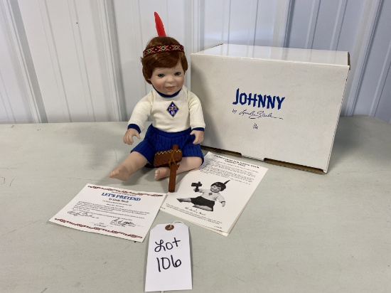 The Danbury Mint Johnny Indian Doll