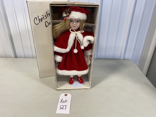 Christmas Porcelain Doll