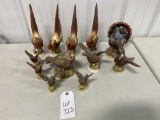 Miscellaneous bird figurines