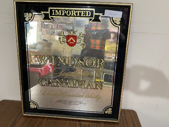 Imported Windsor Supreme Canadian Whiskey Mirror