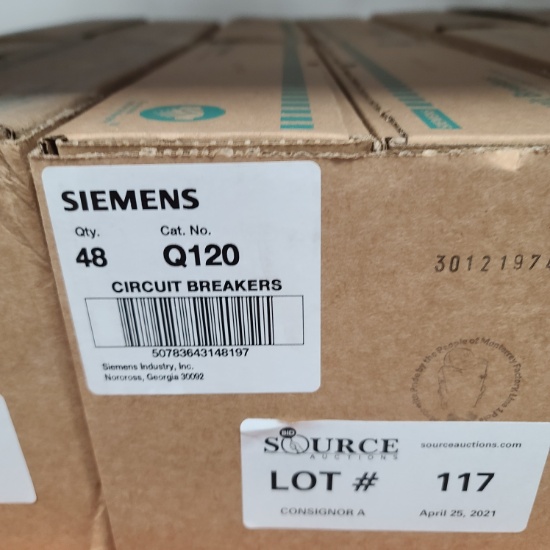 SIEMENS 20 AMP Single Pole Breakers