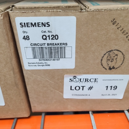 SIEMENS 20 AMP Single Pole Breakers