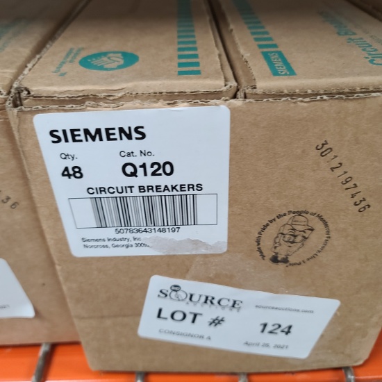 SIEMENS 20 AMP Single Pole Breakers