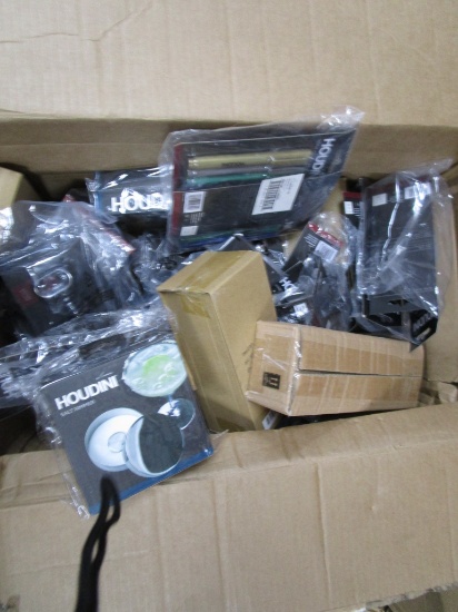Mixed lot of Wine Enthusiast Items, Kwikset Locks & Books