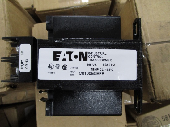 Pallet of Eaton Transformers