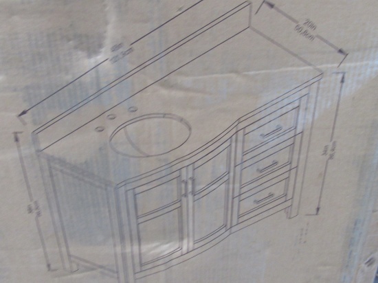 ALLEN + ROTH VANITY WITH TOP