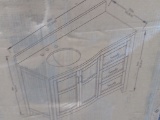 ALLEN + ROTH VANITY WITH TOP