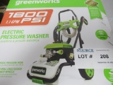 GREENWORKS COLD WATER ELECTRIC PRESSURE WASHER