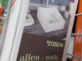 ALLEN + ROTH WHITE VESSEL SQUARE BATHROOM SINK