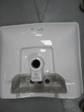 AQUASOURCE WHITE CHINA PEDESTAL SINK