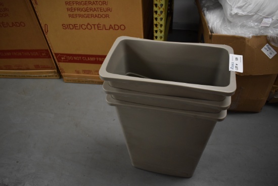 RUBBERMAID TRASH CANS
