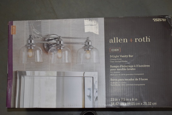 ALLEN & ROTH 3-LIGHT VANITY BAR