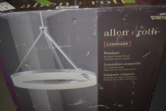 ALLEN & ROTH LED CYLINDER CHANDELIER