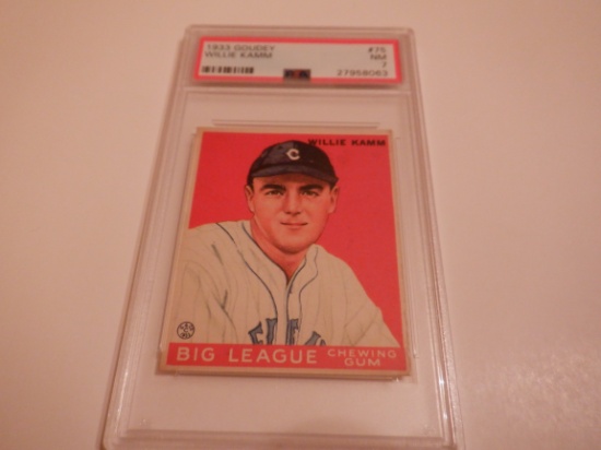 1933 GOUDEY WILLIE KAMM #75. PSA 7