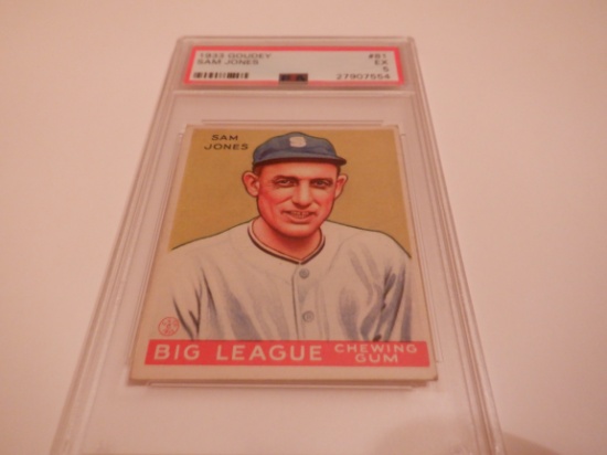 1933 GOUDEY SAM JONES #81. PSA 5