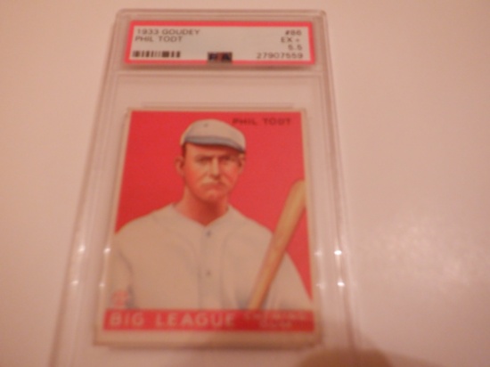 1933 GOUDEY PHIL TODT #86. PSA 5.5